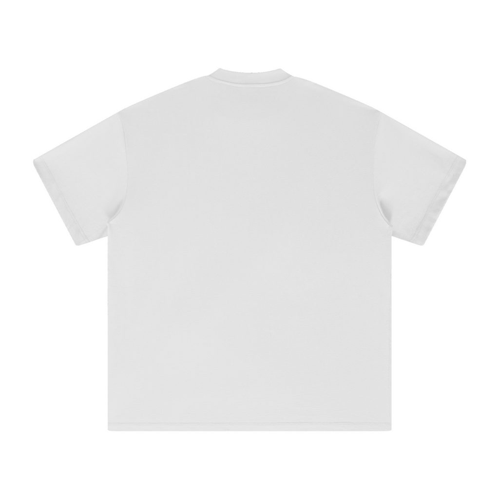 305GSM Unisex FOG Earth-Tone 20-Color Drop-Shoulder T-shirt White