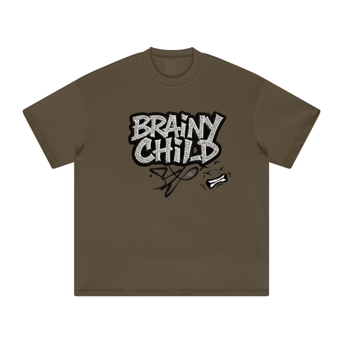 305GSM Unisex FOG Earth-Tone 20-Color Drop-Shoulder T-shirt Brown