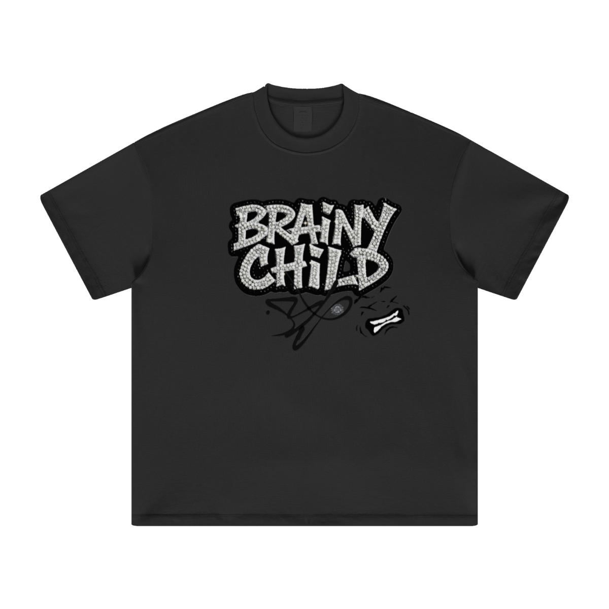 305GSM Unisex FOG Earth-Tone 20-Color Drop-Shoulder T-shirt Black