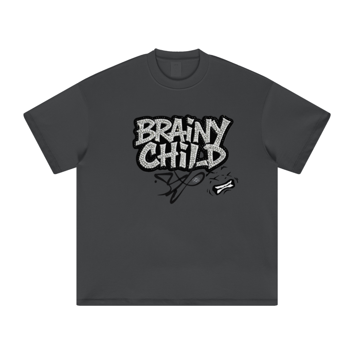 305GSM Unisex FOG Earth-Tone 20-Color Drop-Shoulder T-shirt Dark gray