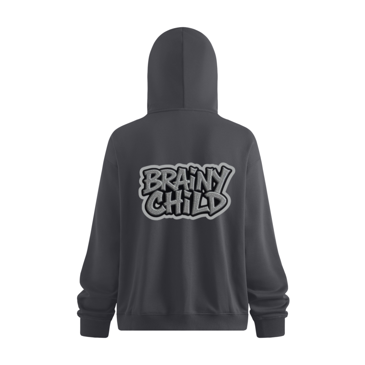 340GSM Men’s Trendy Fleece Zip-Up Windproof Face-Mask Hoodie Dark Grey