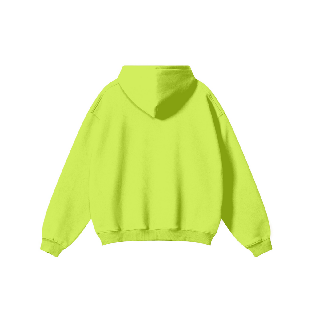 345GSM Men's Solid Color Pullover Hoodie Olive Green