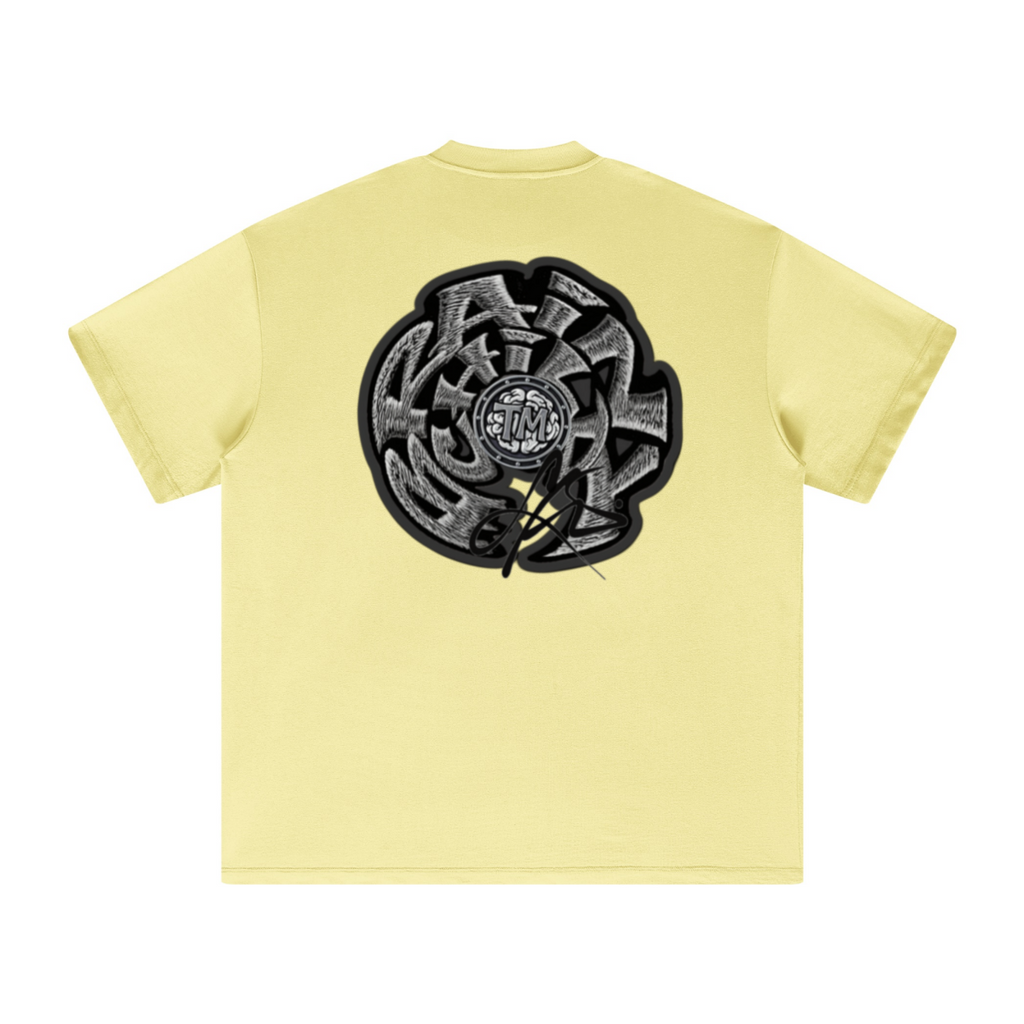 305GSM Unisex FOG Earth-Tone 20-Color Drop-Shoulder T-shirt Yellow