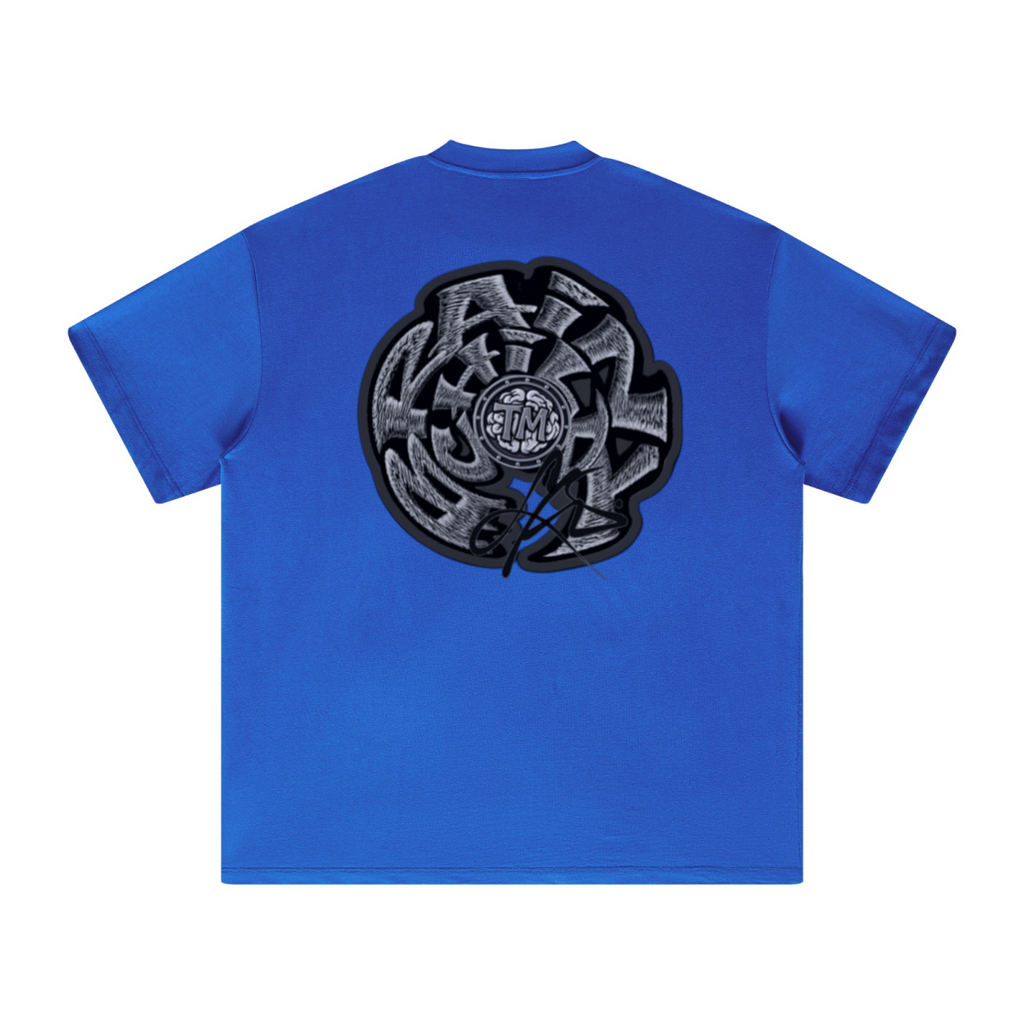305GSM Unisex FOG Earth-Tone 20-Color Drop-Shoulder T-shirt Royal Blue