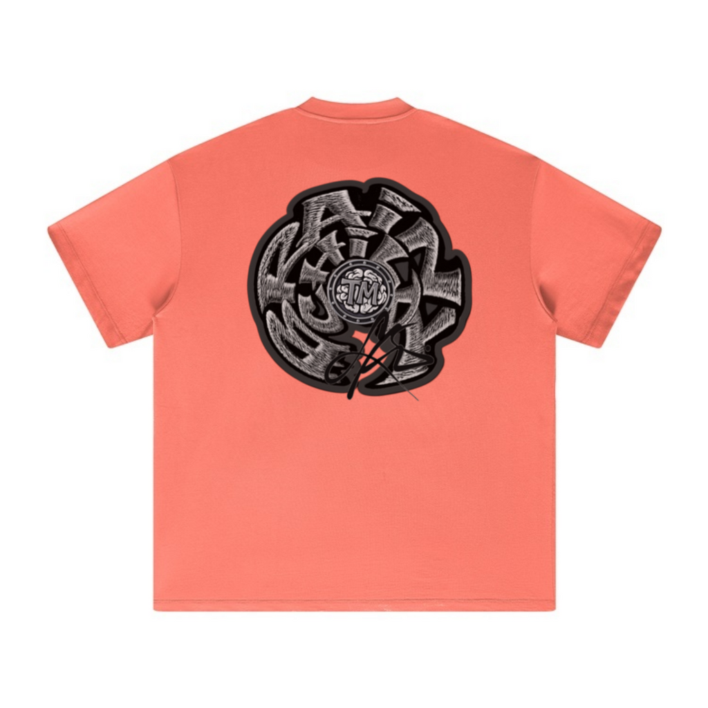 305GSM Unisex FOG Earth-Tone 20-Color Drop-Shoulder T-shirt Orange