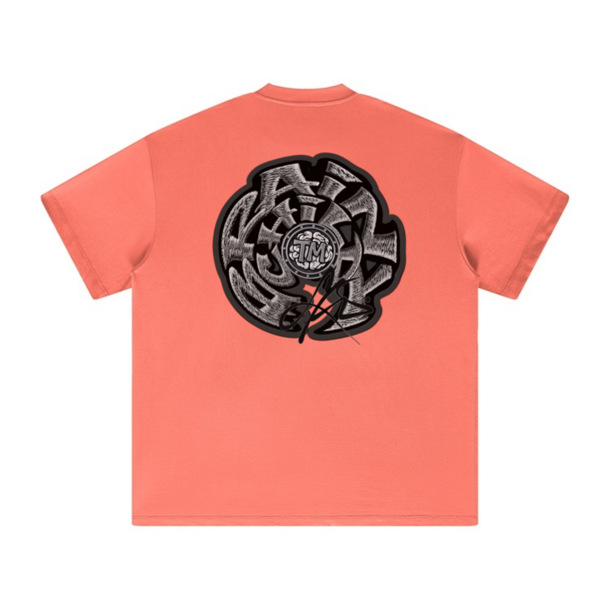 305GSM Unisex FOG Earth-Tone 20-Color Drop-Shoulder T-shirt Orange