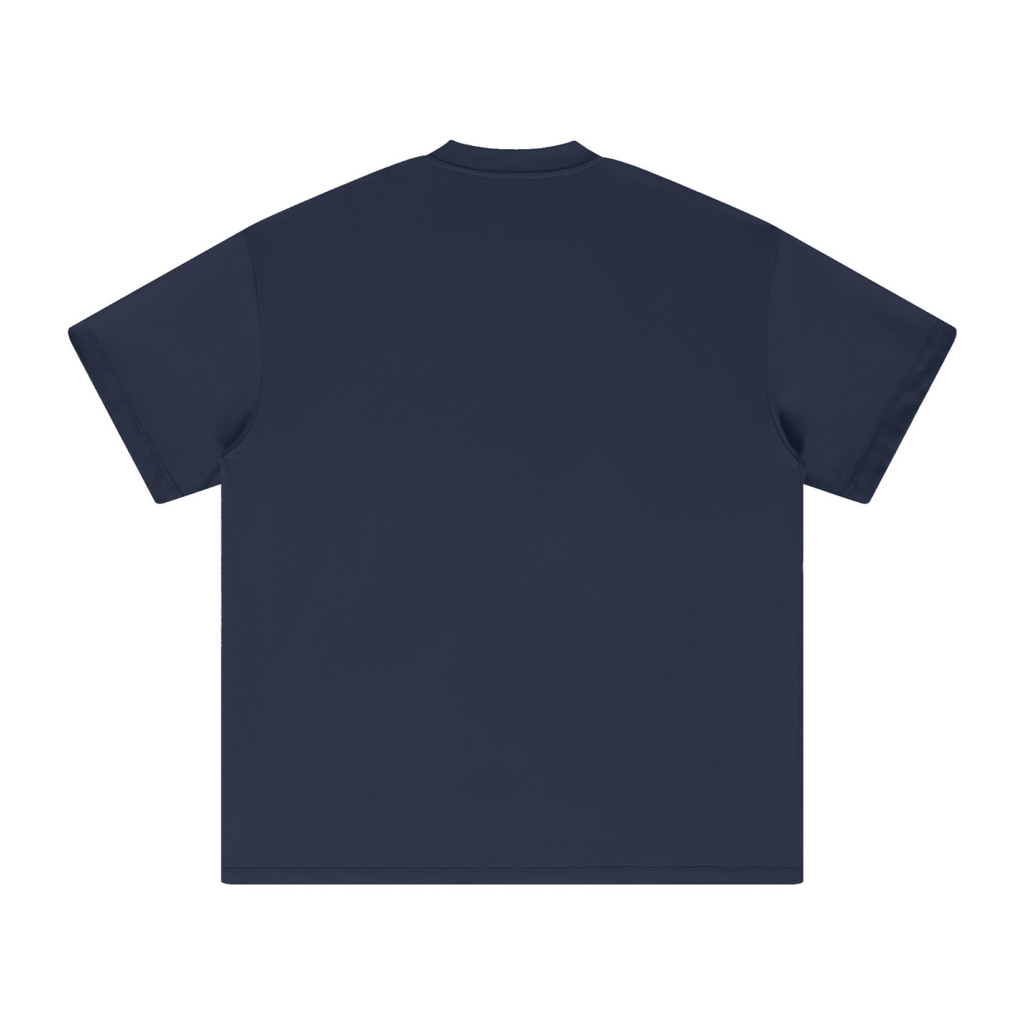 305GSM Unisex FOG Earth-Tone 20-Color Drop-Shoulder T-shirt Dark blue