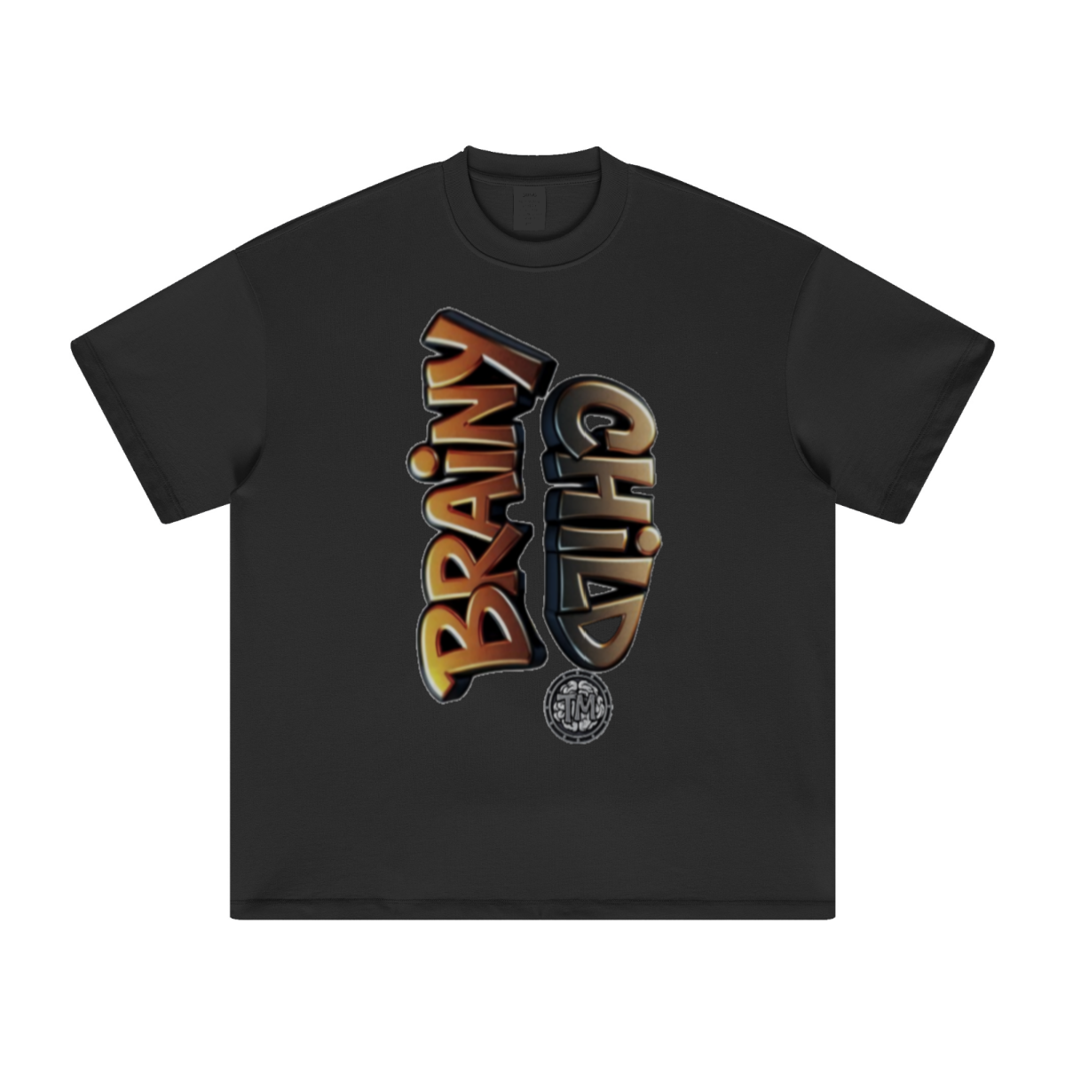 305GSM Unisex FOG Earth-Tone 20-Color Drop-Shoulder T-shirt Black