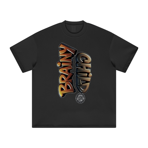 305GSM Unisex FOG Earth-Tone 20-Color Drop-Shoulder T-shirt Black