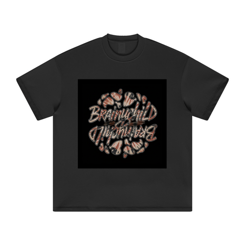 305GSM Unisex FOG Earth-Tone 20-Color Drop-Shoulder T-shirt Black