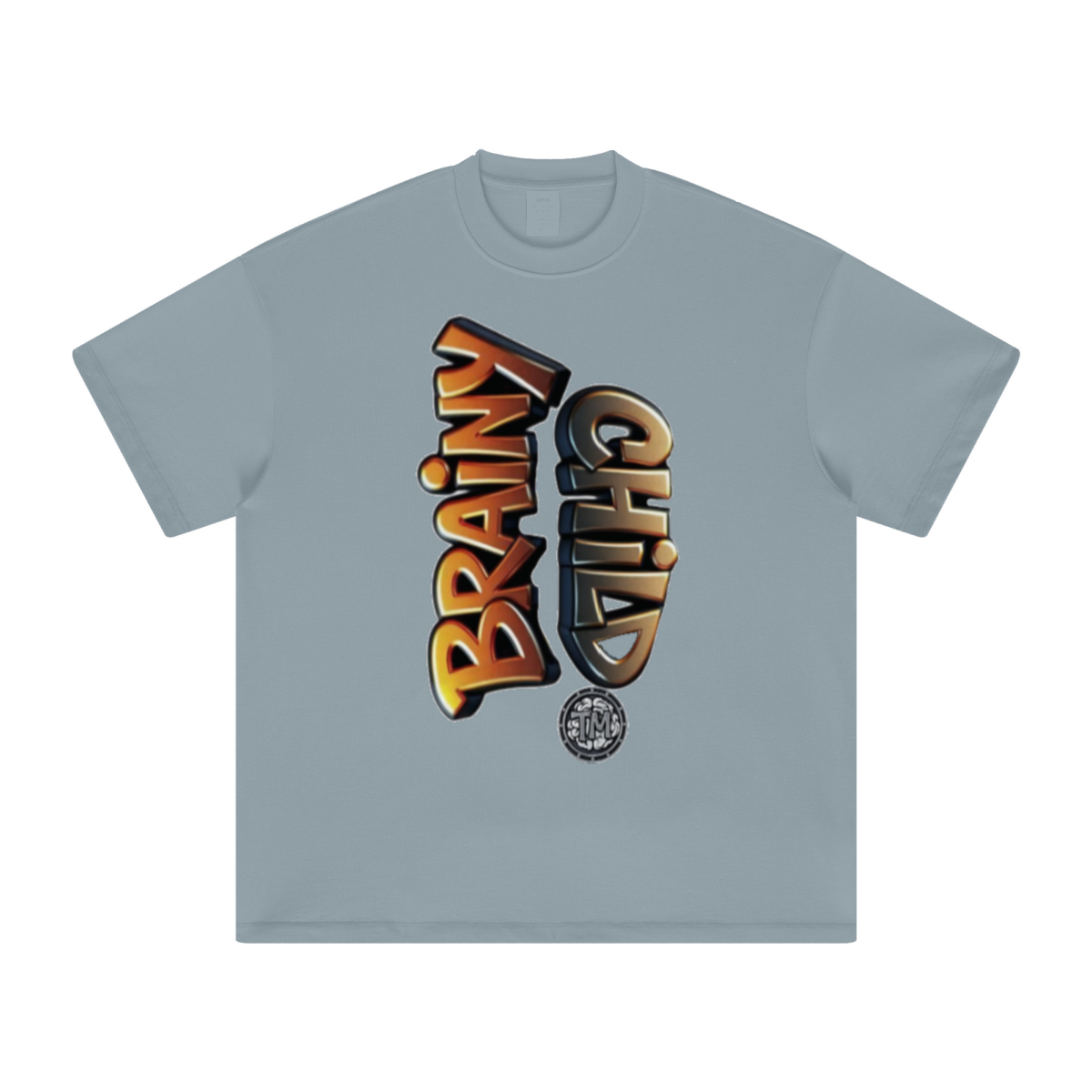 305GSM Unisex FOG Earth-Tone 20-Color Drop-Shoulder T-shirt Haze blue