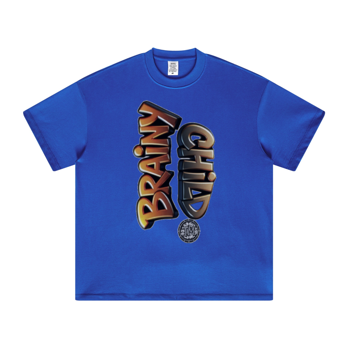 305GSM Unisex FOG Earth-Tone 20-Color Drop-Shoulder T-shirt Royal Blue