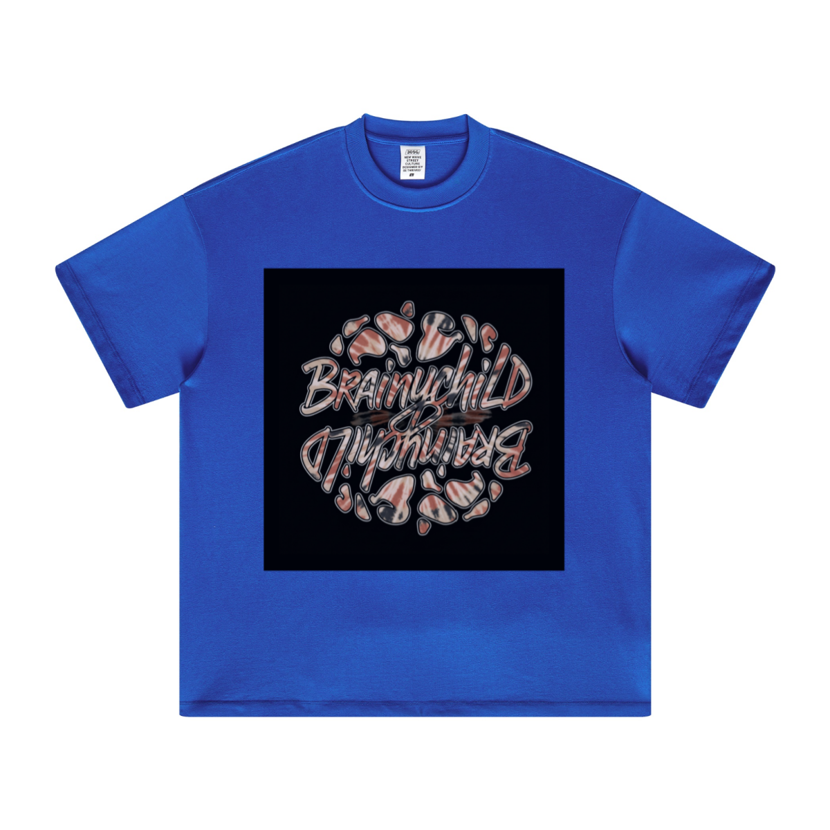 305GSM Unisex FOG Earth-Tone 20-Color Drop-Shoulder T-shirt Royal Blue