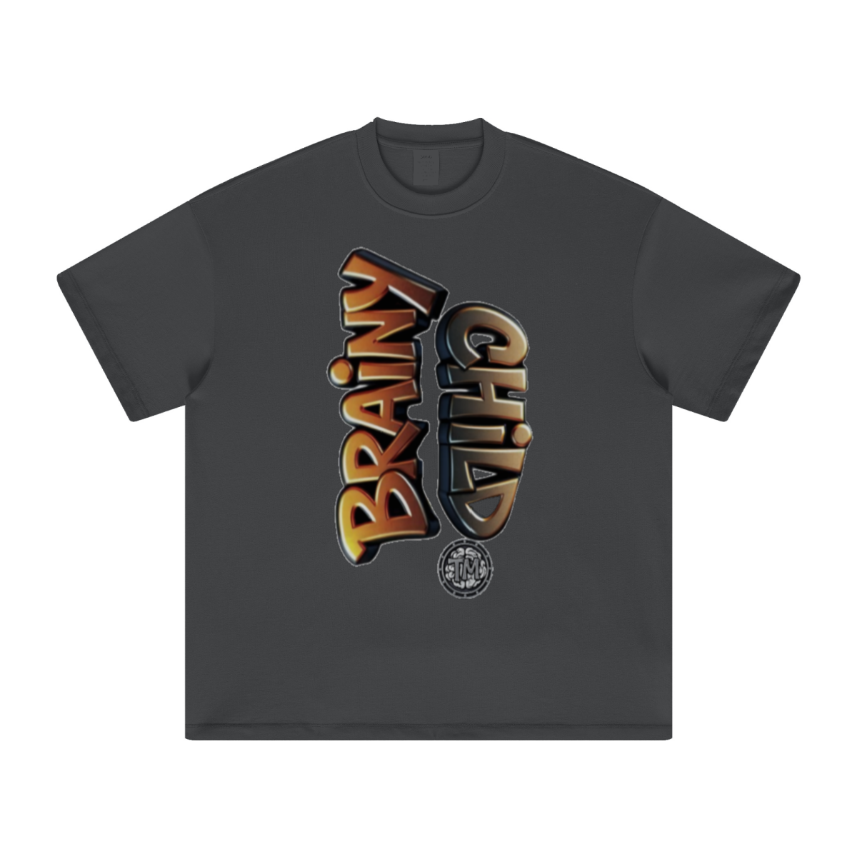 305GSM Unisex FOG Earth-Tone 20-Color Drop-Shoulder T-shirt Dark gray
