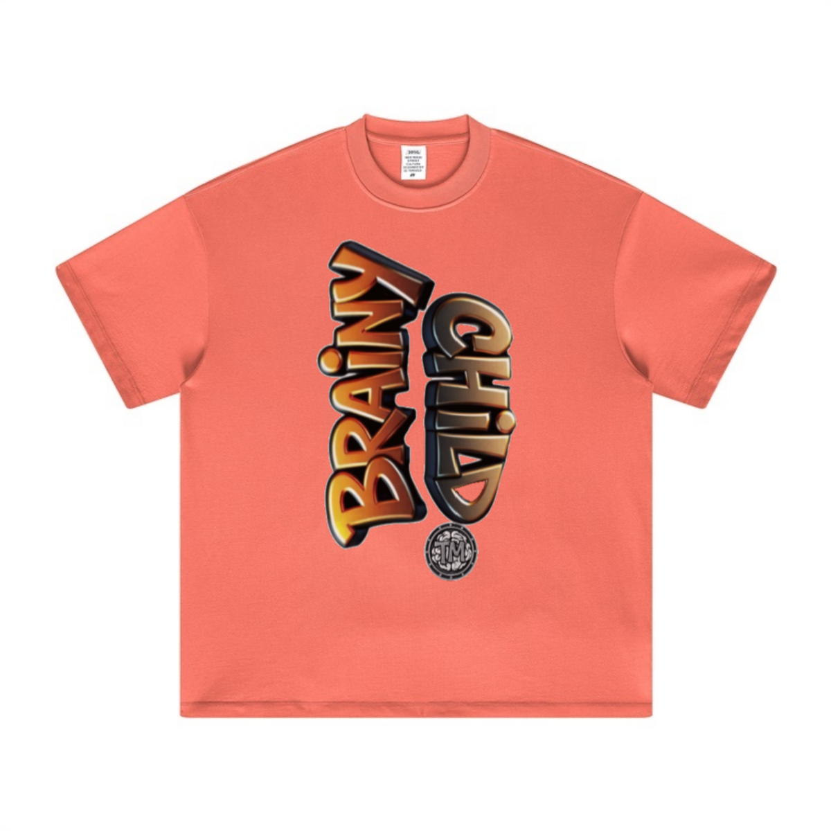 305GSM Unisex FOG Earth-Tone 20-Color Drop-Shoulder T-shirt Orange