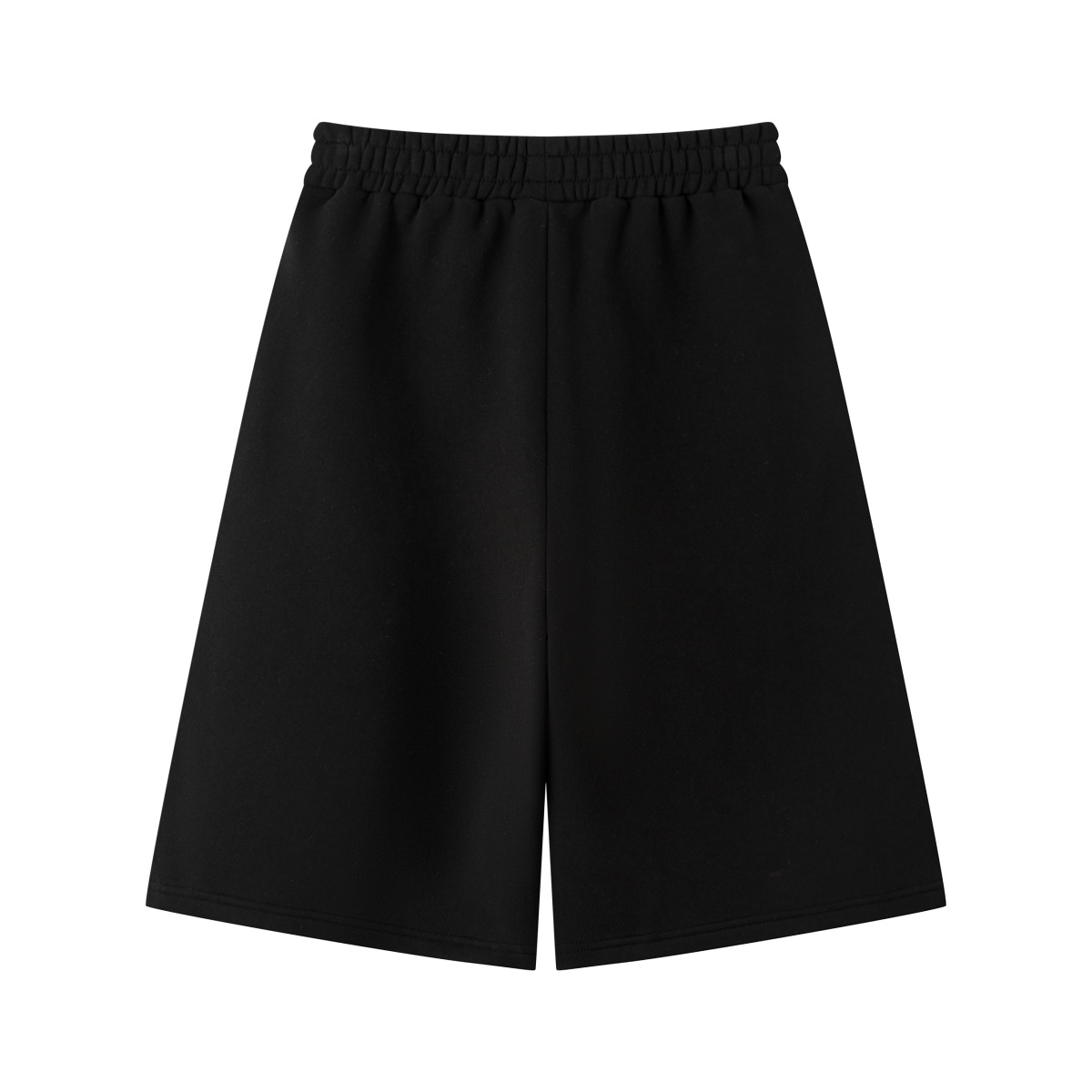 345GSM Men's Thermal Fleece-Lined Cropped Pants Black