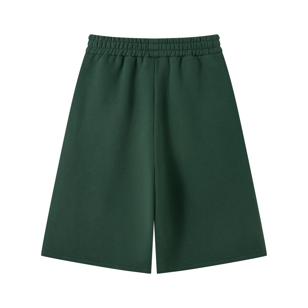 345GSM Men's Thermal Fleece-Lined Cropped Pants Rainforest Green