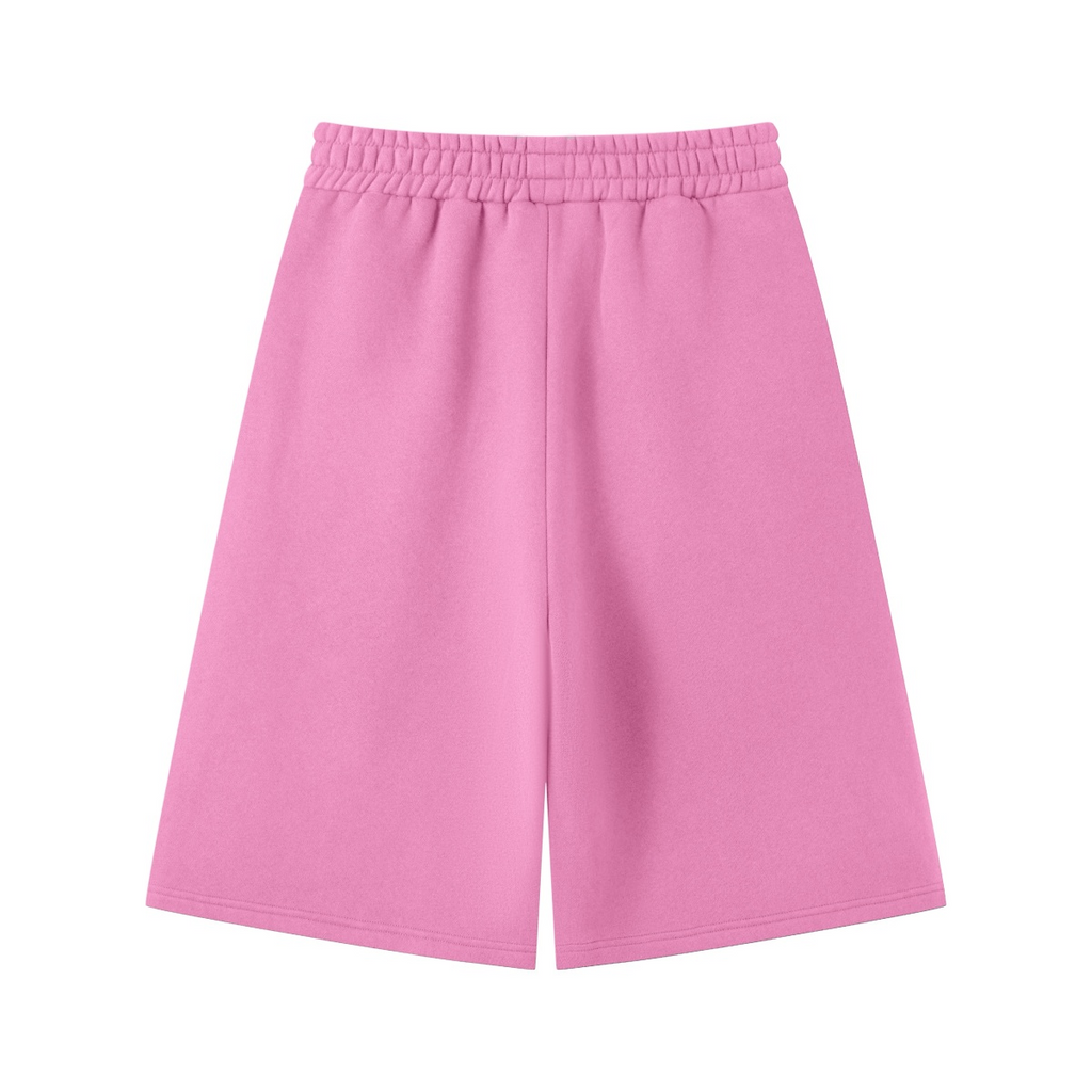 345GSM Men's Thermal Fleece-Lined Cropped Pants Peachy Pink