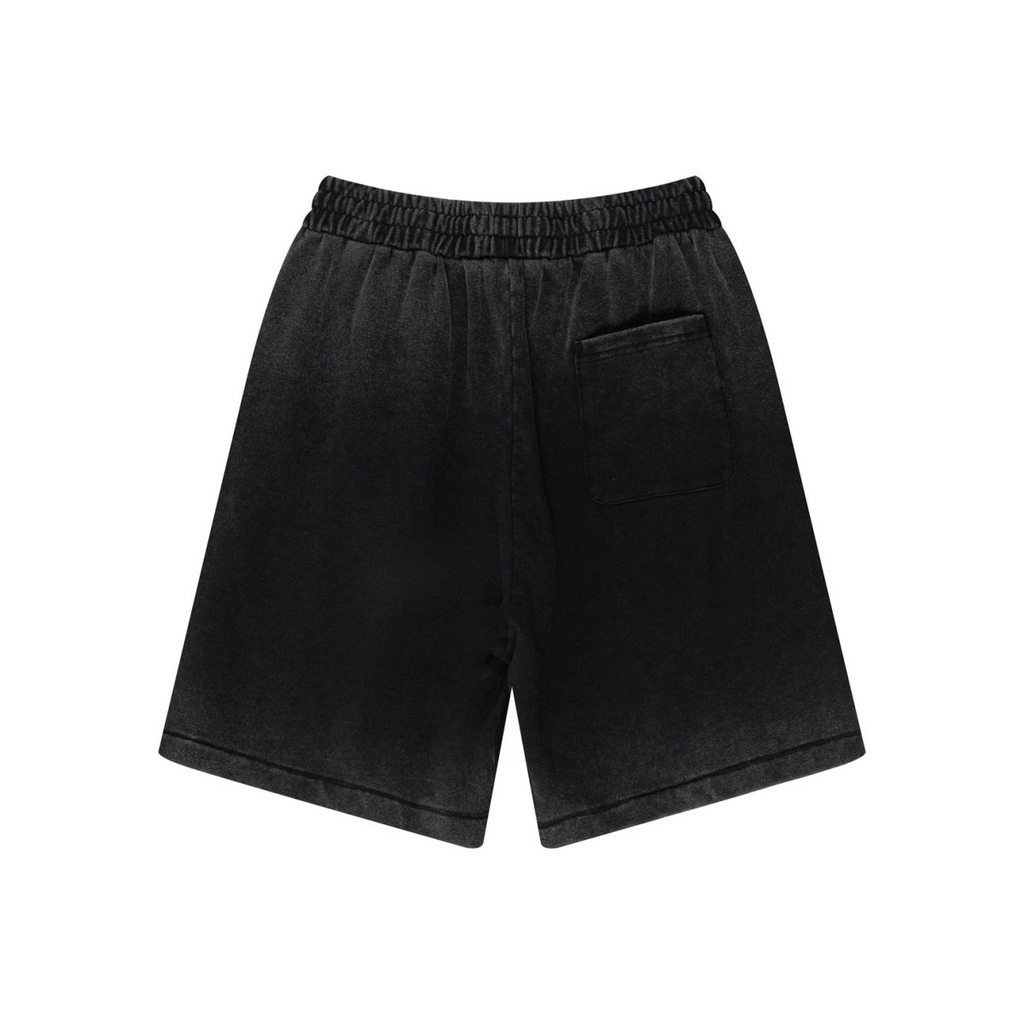 310GSM Men's Heavyweight Inside-Out Washed Shorts Snow Wash