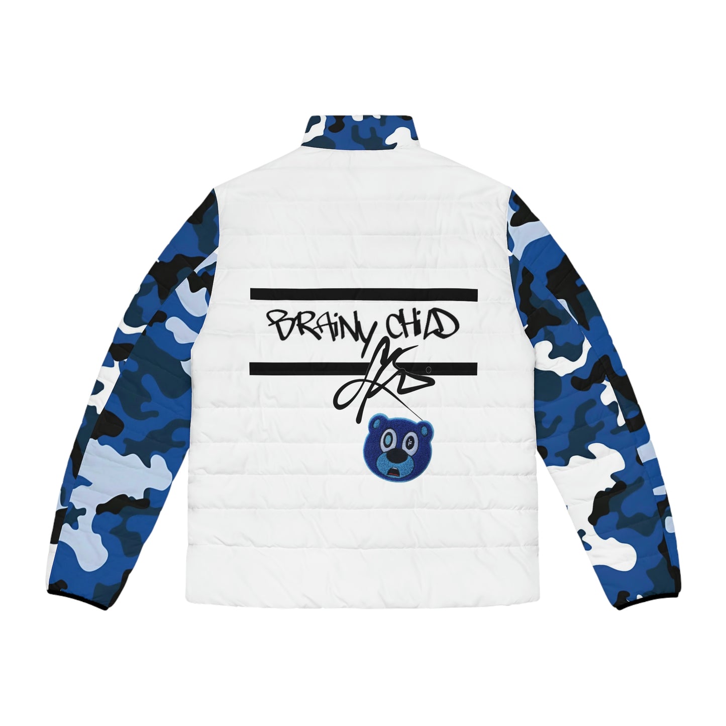 Custom Puffer Jacket - BW Bear - (Men Sizes)