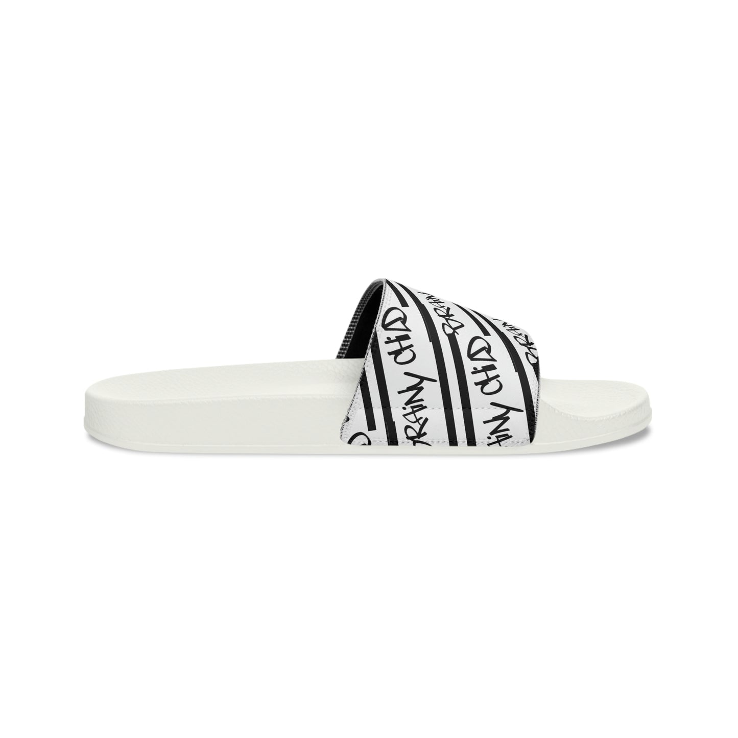 Custom Slides - B & W - (Men Sizes)