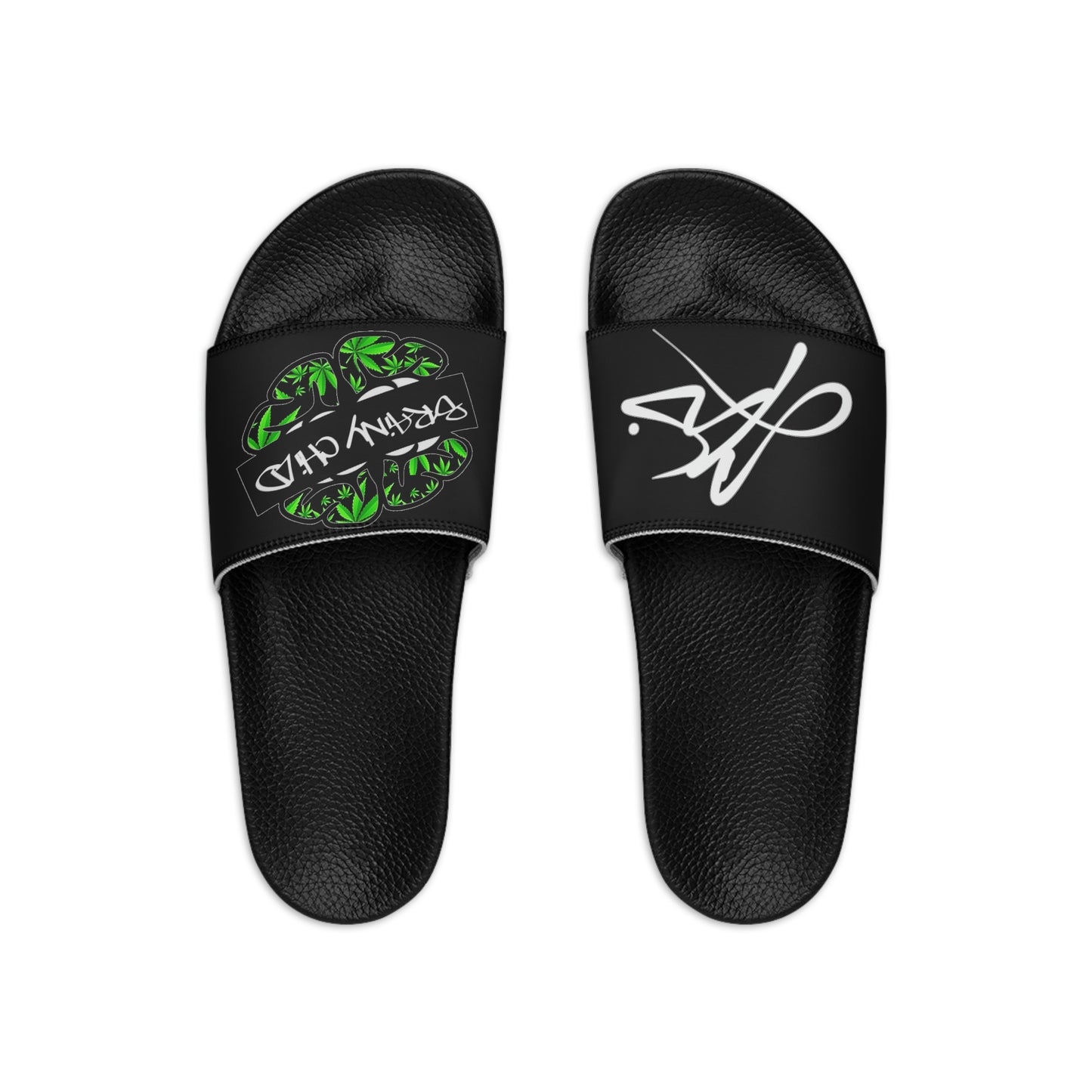 Unisex Slide Sandals - Cannabis