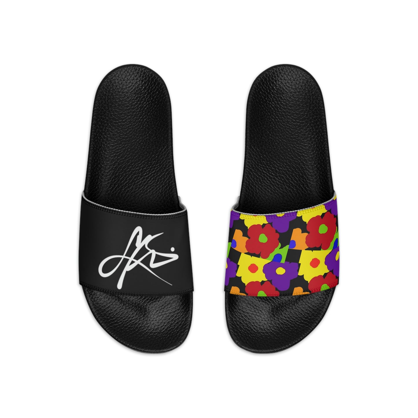 Men's Slide Sandals - Flower